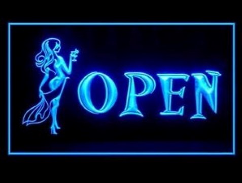 Open Bar Guest Lady Night Party LED Neon Sign